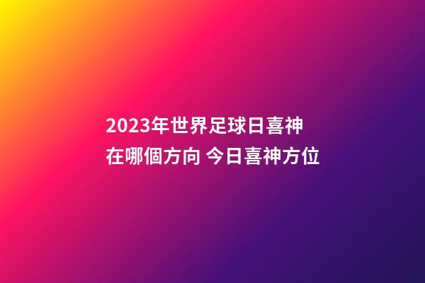 2023年世界足球日喜神在哪個方向 今日喜神方位